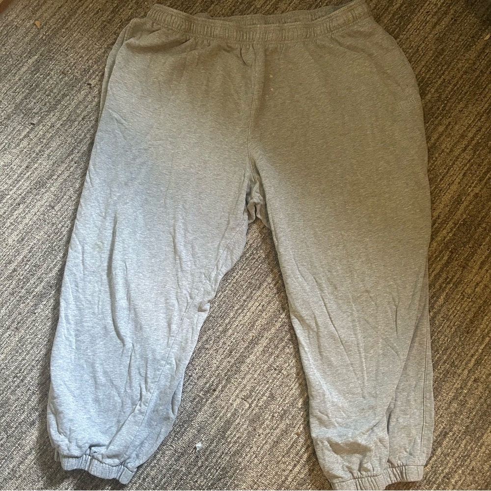 Everlast Gray Sweatpants Relaxed Fit Elastic Cuffs